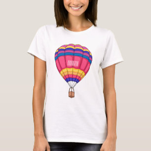 Hot air balloon cartoon illustration T-Shirt