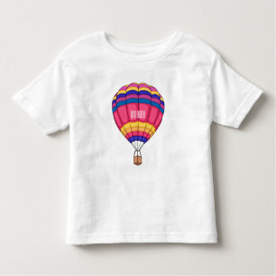 Hot air balloon cartoon illustration toddler T-Shirt