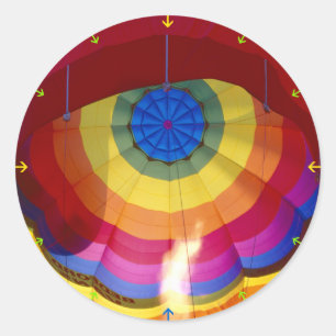 Hot Air Balloon Classic Round Sticker