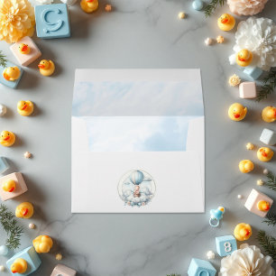 Hot Air Balloon Cloud 9 Baby Shower Envelope