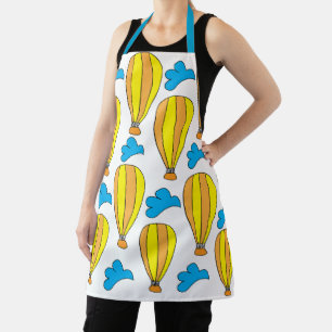 Hot Air Balloon Clouds Hot Air Balloon Apron