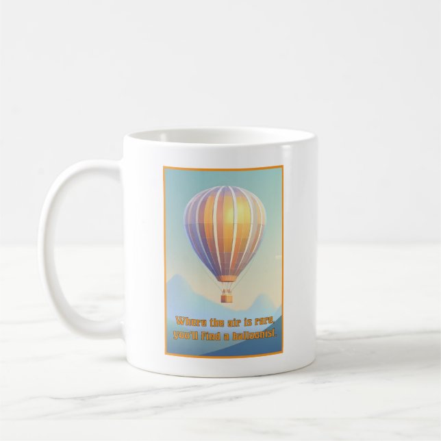 Hot Air Balloon Coffee Mug (Left)