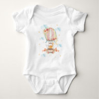 Hot Air Balloon Cute Animals 1st Birthday Outfit  