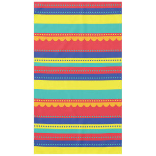 Hot Air Balloon Cute Colourful 1st Birthday Party Tablecloth