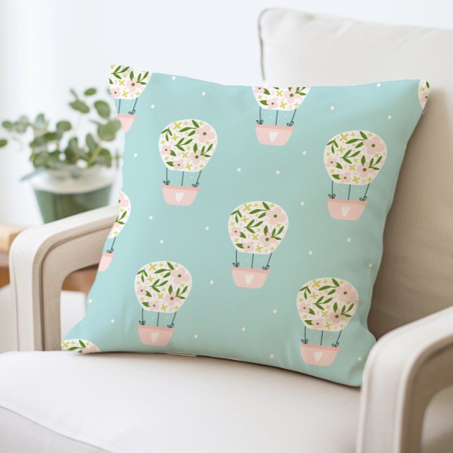 Hot Air Balloon Design Pillow (Creator Uploaded)