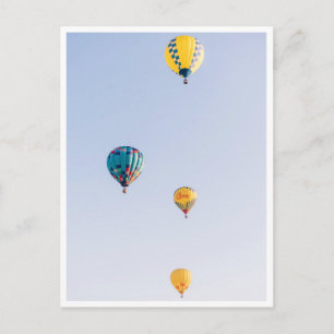 Hot Air Balloon Festival Photo Colourful Postcard