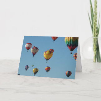 Hot Air Balloon Filled Sky Card