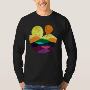 Hot Air Balloon Flight Abstract Colourful Flying D T-Shirt