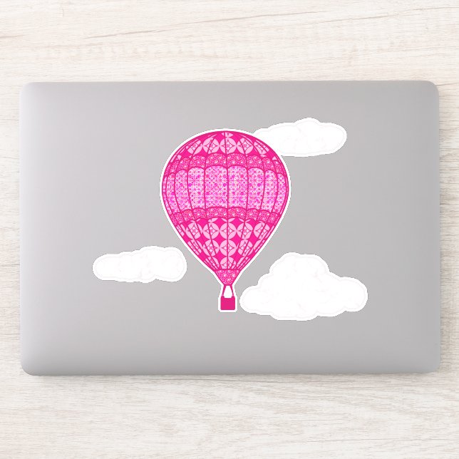Hot Air Balloon, Fuchsia Pink (Computer)