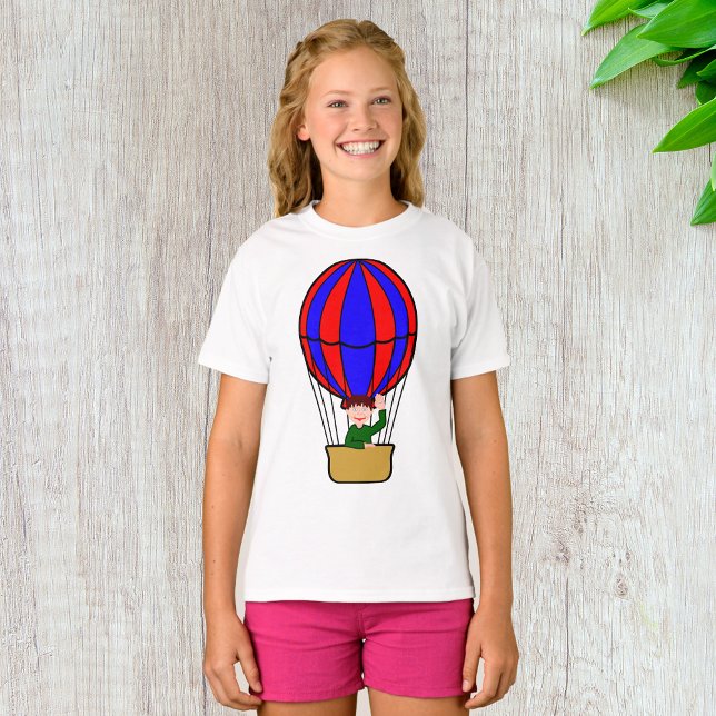 Hot Air Balloon Girls T-Shirt (Creator Uploaded)
