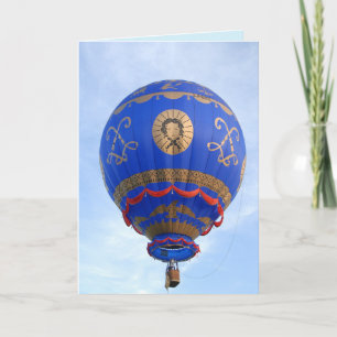 hot air balloon greeting card