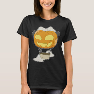Hot air balloon Halloween Pumpkin T-Shirt