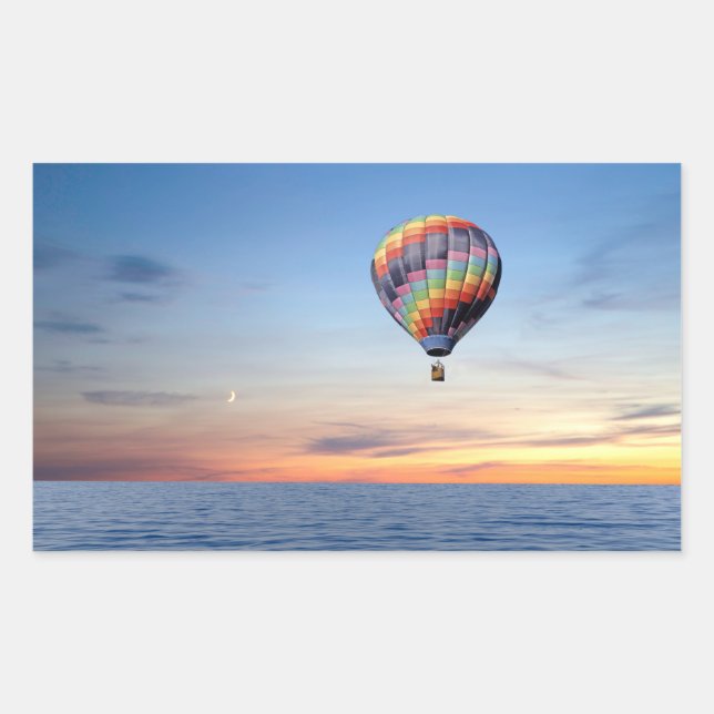 Hot Air Balloon image for  Rectangle Stickers (Front)