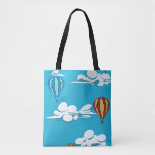 Hot Air Balloon in the Sky on a tote bag