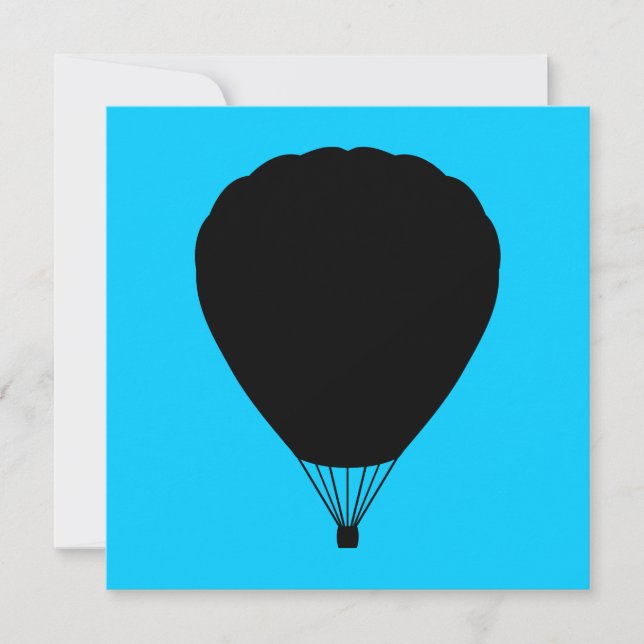 hot air balloon invitation (Front)