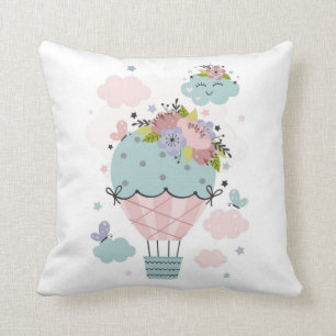 Hot Air Balloon Kid's Room Decor Cushion