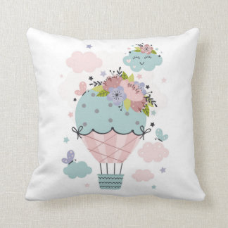 Hot Air Balloon Kid's Room Decor Cushion