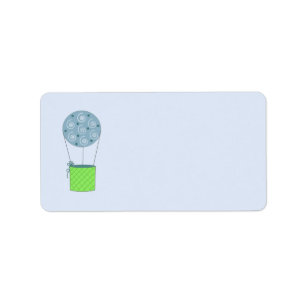 Hot Air Balloon Label