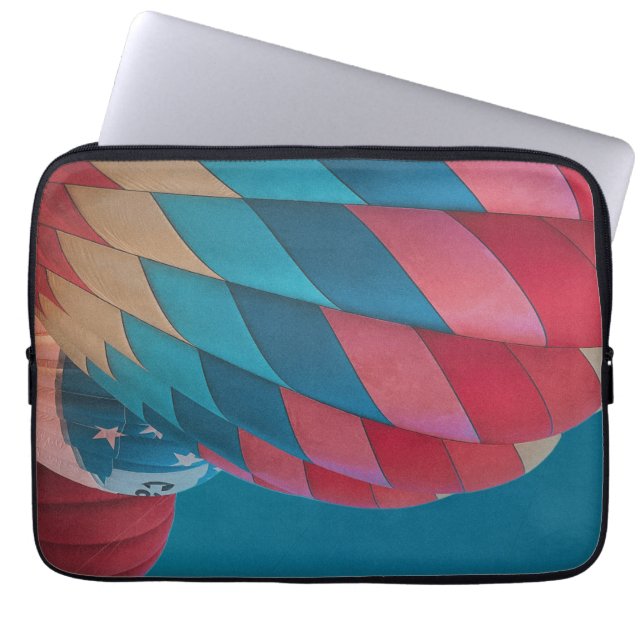 hot air balloon  laptop sleeve (Front)
