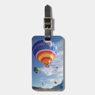 hot air balloon luggage tag