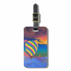 Hot air balloon luggage tag