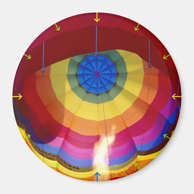 Hot Air Balloon Magnet (Front)