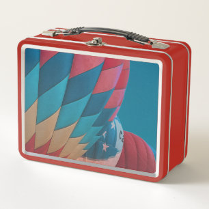 hot air balloon metal lunch box