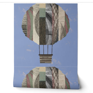 Hot Air Balloon Mosaic Wallpaper