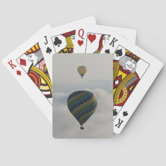 Hot Air Balloon Over Cloudy Tuscan Sky Playing Cards