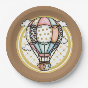 Hot Air Balloon  Paper Plate