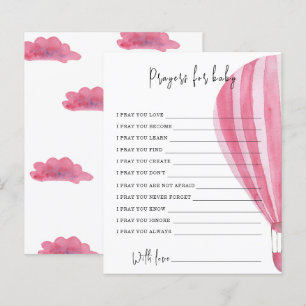 Hot air balloon Party game prayers for baby