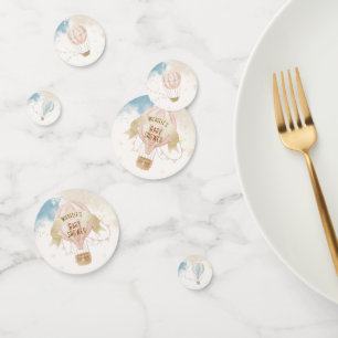 Hot Air Balloon Pastel Baby Shower  Confetti