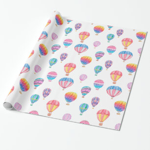 Hot Air Balloon Pattern Wrapping Paper