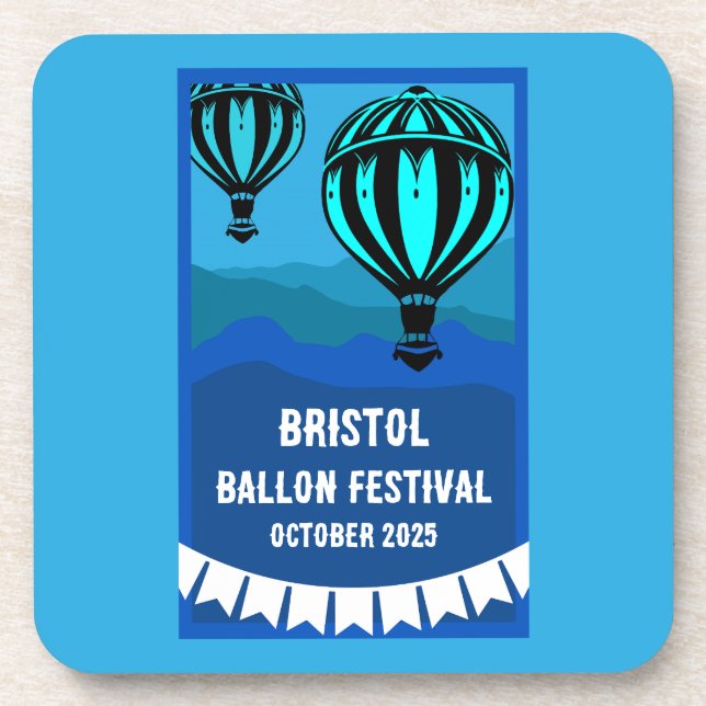 Hot Air Balloon Pilot Festival Coaster (Front)
