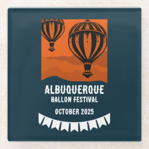 Hot Air Balloon Pilot Festival Glass Coaster