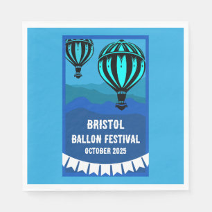 Hot Air Balloon Pilot Festival Napkin