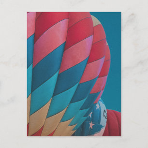 hot air balloon postcard