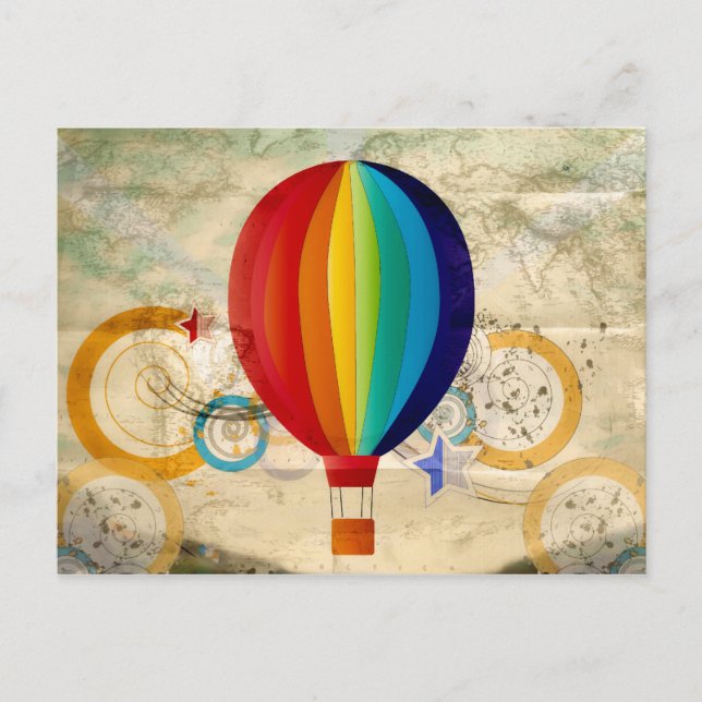 Hot Air Balloon Postcard (Front)