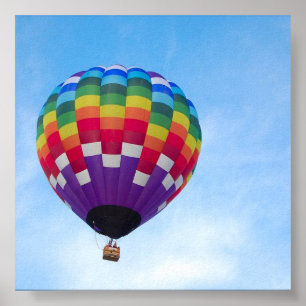 Hot air balloon poster