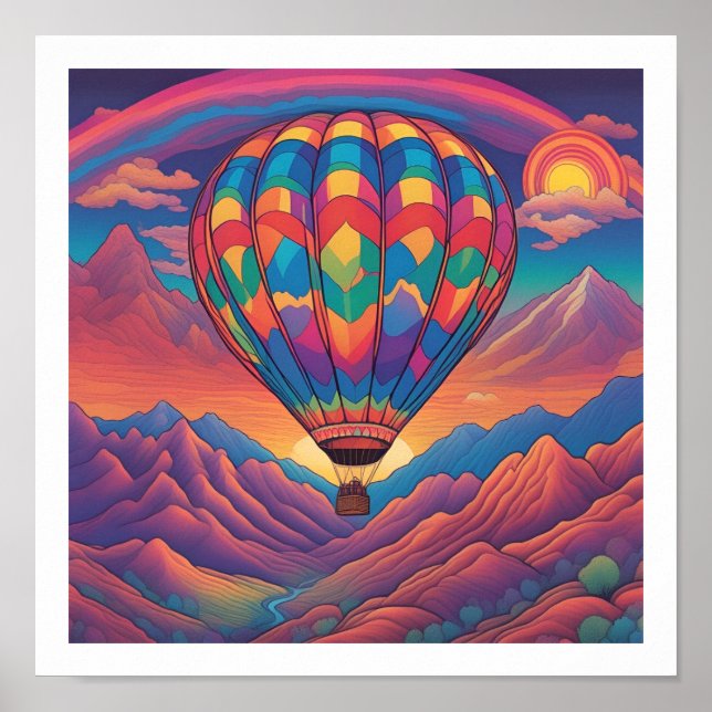 Hot Air Balloon Poster (Front)