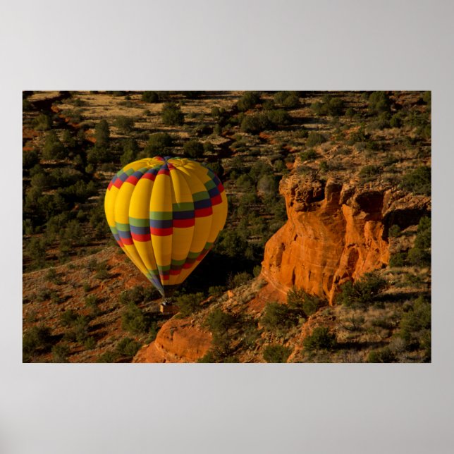 Hot air balloon, Red Rock, Coconino National Poster (Front)
