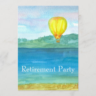 Hot Air Balloon Retirement Party Invitation