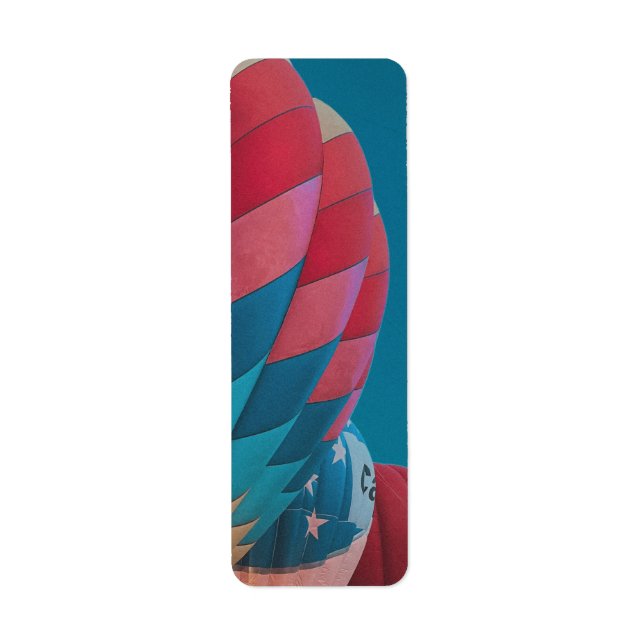 hot air balloon  return address label (Front)