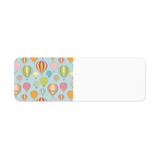 Hot Air Balloon Return Address Label (Front)