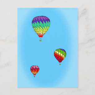 Hot Air Balloon Ride Postcard