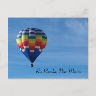 Hot air balloon, Rio Rancho, New Mexico Postcard