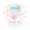 Hot Air Balloon Round Favour Sticker