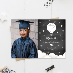 Hot Air Balloon Star Graduation Photo Announcement