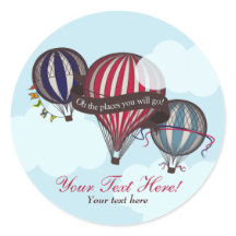 Hot air balloon stickers