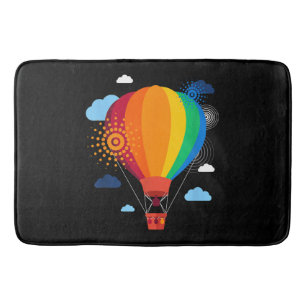Hot Air Balloon T-Shirt Hot Air Balloon Rides Fest Bath Mat